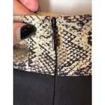 ZARA  Skirt Women Small Black Snake Print Pleated Midi Whimsigoth Streetwear Photo 5