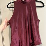 House of Harlow 1960 Maroon Sleeveless Bodysuit Red Size M Photo 1