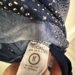 Vocal  Navy and White Studded Short Sleeve Top Photo 2