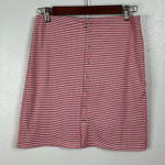 Olivaceous  Snap Front Striped Skirt Size Medium Photo 0