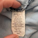 Cache Boutique Woven Blue Long Sleeve Button Down High Low Top Size Large Photo 9