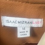 Isaac Mizrahi  Quilted Leather Jacket in rich Carmel color NWOT Photo 1