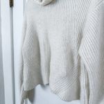 Cotton Candy LA | Turtleneck Ribbed Knit Sweater in Ivory White Size M/L Size M Photo 3