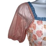 Storia  Mesh Tinkerbell Crop Top Daisy Appliques NWOT Size‎ Small Photo 3