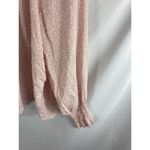 Falls Creek  Mock Neck Clip Dot Blouse Pink Size XL Photo 1