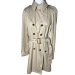 Banana Republic Trench Coat Medium Tall Double Breasted Belted Classic Photo 12