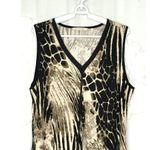 Soft Surroundings  Slinky Stretch Extravaganza Animal Print Midi Dress Size Large Photo 2