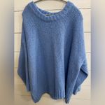 Aerie Women’s Sz L Lt Blue Big Sky Oversized Sweater Photo 3