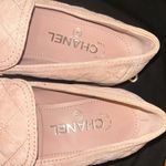 Chanel Quilted Suede CC Heart Loafers Pink size 38.5 Photo 7