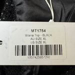 Petal and Pup Milana Tweed Bead Fringe Black Sleeveless Cropped Top Size XL NWT Photo 10