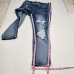 Judy Blue Jeans Boyfriend Fit Distressed Painted Stretch Light Wash Denim 20W Photo 7