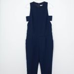 Trina Turk Yasmine Sleeveless Pants Jumpsuit Navy Blue Womens Size 6 Photo 3