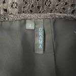 Drama Black Eyelet Floral Pencil Skirt Size 4 Photo 7