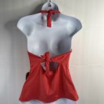 Tommy Bahama 36D Tankini Top Sunkissed Solids Pearl Underwire Halter Melon Berry Photo 4