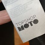 Top Shop Moto Black Size 6 Denim Jacket Embroidered Detailed Unique Style Boho Photo 8