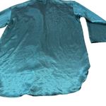 Victoria's Secret Vintage  Emerald Green Silky Sleep Shirt Pajama Dress M Photo 7
