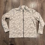 Zyia  Active Cream Combo Zip Jacket Sweatshirt Size Large Performance Outdoor Photo 6
