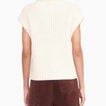 STAUD Bette merino wool rib-knit cap sleeve turtleneck sweater size S small NEW Photo 16