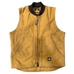 Berne Classic Yellow and Brown Workwear Utility Padded Vest 🔥 Photo 0
