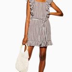 Topshop Dress Gingham Ruffle Mini Size 8 New w/Tag Photo 5