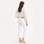 Levi's Levi’s Big E Wedgie Straight Raw Hem Jeans in White 26 Photo 2