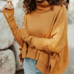 We The Free NEW  Moon Daisy Pullover Sweater Sz Medium Cowl Neck Photo 0