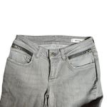 ANINE BING  Double Zip Skinny Gray Distressed Jeans Size: 24 Photo 5