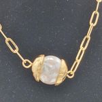 Mother of Pearl Women's Bracelet Gold Adjustable Paperclip Chain Fashion Jewelry Photo 1