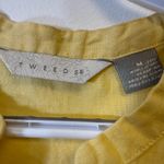 Tweeds 100% Linen Light Yellow Button Photo 6
