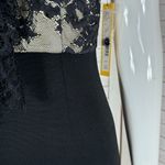 Alice + Olivia  Odette Lace Top Halter Mini Sheath Dress Black Size 2 Coquette Photo 5