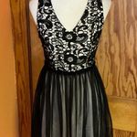 Miami  gothic feminine black lace mini dress Photo 5