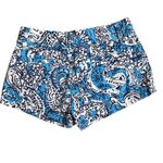 Lilly Pulitzer The Walsh Short Blue Hippy Hippy Shake Size 000 Photo 2