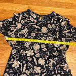 Who What Wear  Women Large Black Beige floral Print Long Sleeve Dress Office Work Photo 4