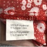 Red and White Casual Dress Size M Photo 7