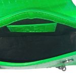 ZARA  Kelly Green Faux Leather Vegan Crossbody Chain Strap Mini Bag Handbag OS Photo 3