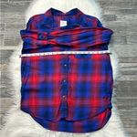 American Eagle  Vintage Boyfriend Button Down Flannel Shirt Photo 3