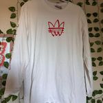Adidas  Originals graphic long sleeve t-shirt in white XL Photo 3