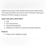 Lululemon NWT Cotton Wrap Front T-Shirt Dress Prosecco Size 4 Photo 2