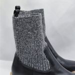 Dolce Vita DV Vionie Womens 9.5 Black Knit Shaft Lug Sole Platform Ankle Boots Photo 5