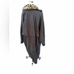 We The Free Free People Need it Trench Coat with Leopard Print Collar size medium, new Photo 1