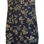 Navy Floral Sleeveless Midi Dress Blue Size 14 Photo 0