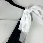 H&M Black Dress with White Bow Straps Photo 3