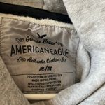 American Eagle Womens Hoodie Size M Gray Kangaroo Pocket Pullover Comfy Leisure Photo 2