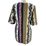 Oscar de la Renta Floral wool runway day dress tunic sz 8 floral multi color Photo 1