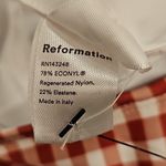 Reformation ๐๐ Cove One Piece Swimsuit ~ Darlin Check Red Gingham Print XL NWT Photo 11