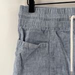 Athleta Shorts Size O Cabo 100% Linen 4" Cuffed Pull On Drawstring Casual Summer Photo 5