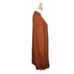 Time And Tru Burnt Orange Long Duster Open Cardigan Sweater Size XL 16 Photo 3