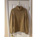 J.CREW TAN CHUNKY KNIT TURTLENECK PULLOVER Fisherman SWEATER Preppy Classic XL Photo 3