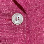 Kasper Linen Blend Jacket Blazer Barbie Pink Size 14 Tweed Career Workwear Photo 4