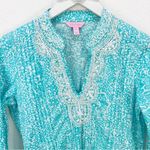 Lilly Pulitzer sarasota beaded tunic shorely blue ice cake small S Photo 3